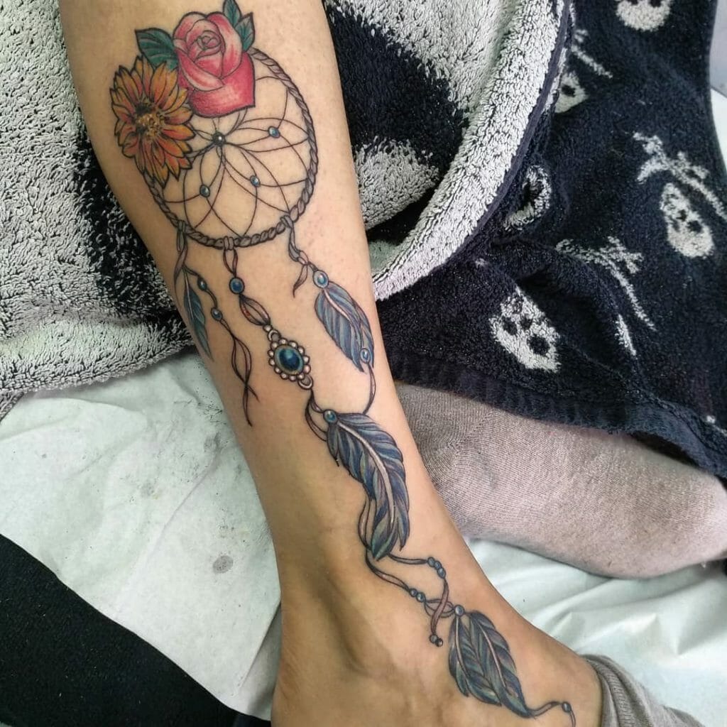 Dream catcher tattoo on side Tattoo Ideas