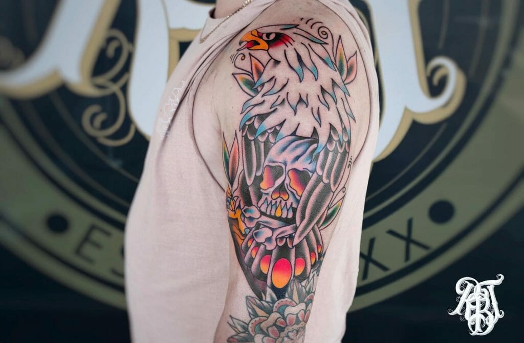 Eagle Half Sleeve Tattoo