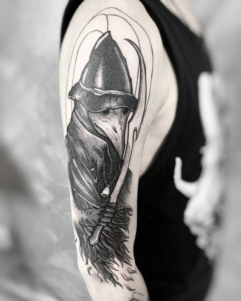 Eileen The Crow Bloodborne Tattoo