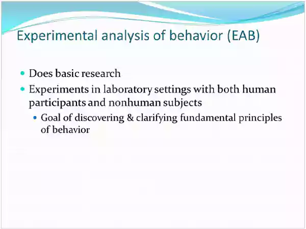 Experimental Analysis Behavior