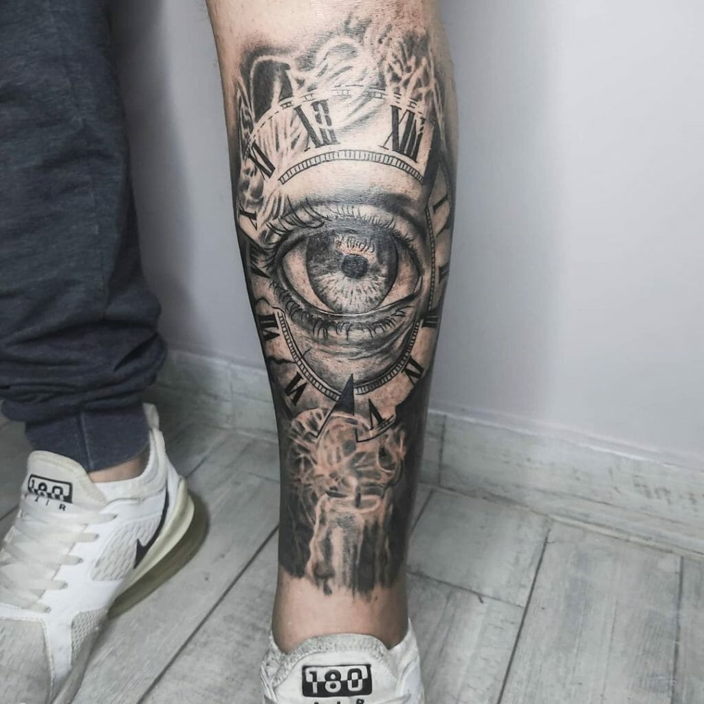 Eye Clock Tattoo