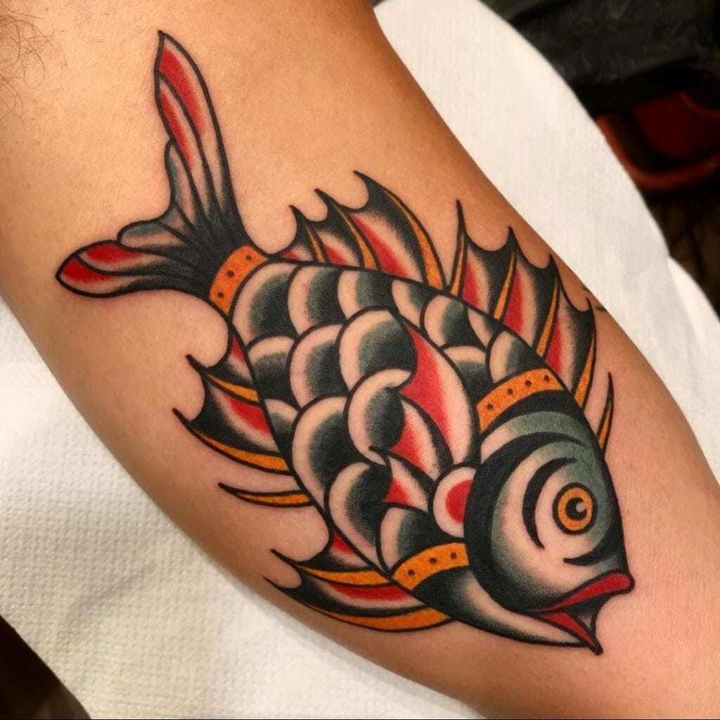 Traditional Fish Tattoo Design