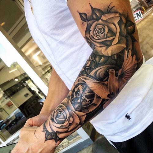 quarter sleeve tattoo