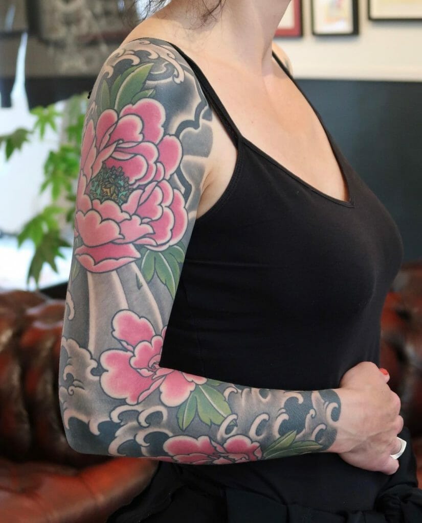 Flower Sleeve Tattoo