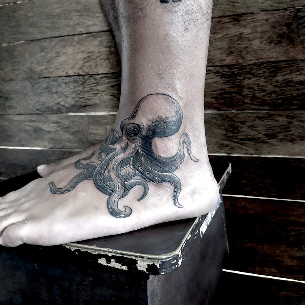 Foot octopus tattoos Tattoo Ideas