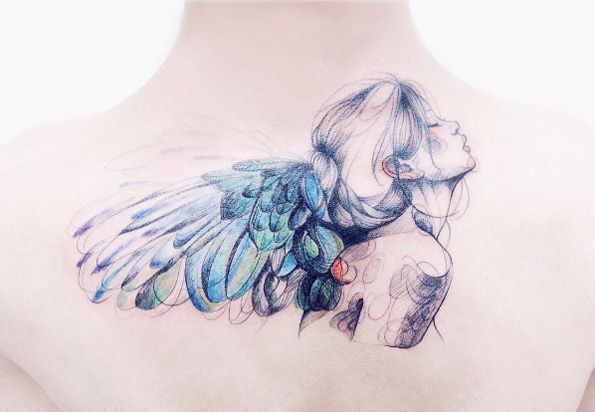 Guardian Angel Tattoo