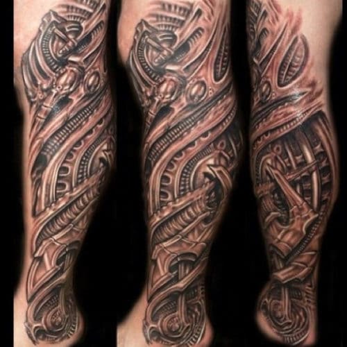 Leg Sleeve Tattoo