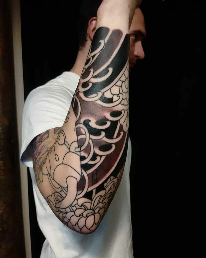 Hannya Head Irezumi Full Sleeve Tattoo