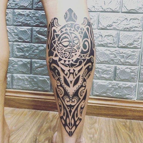 Leg Sleeve Tattoo