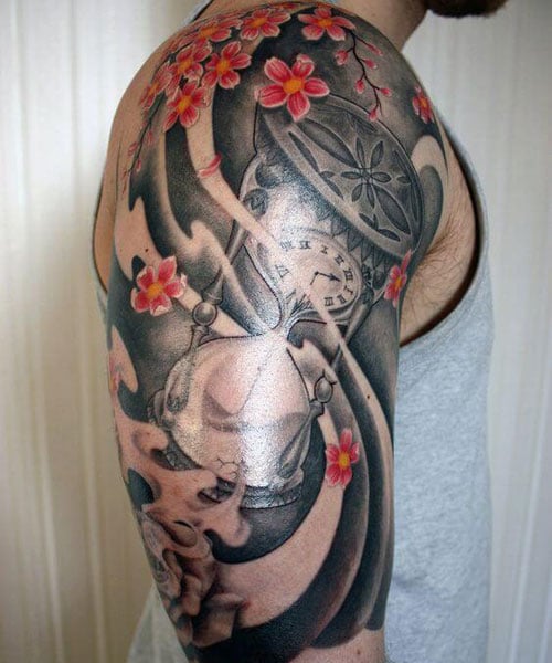 quarter sleeve tattoo