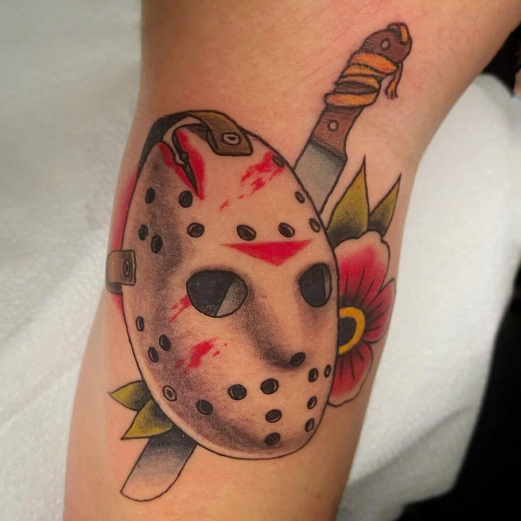 Diseños de tatuajes de Jason Mask para fanáticos de 'Viernes 13'