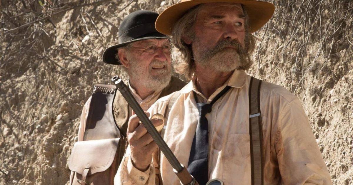 Kurt Russell and Richard Jenkins in Bone Tomahawk