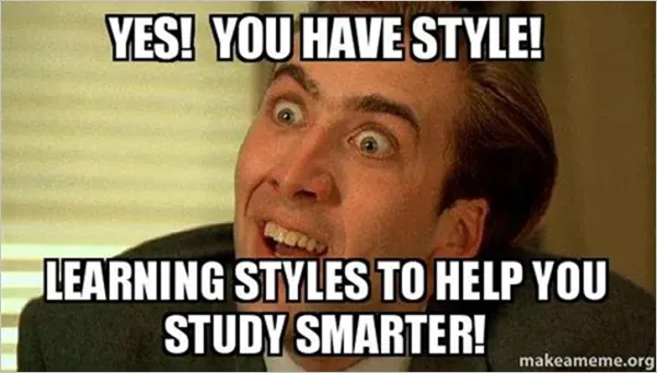 Learning Styles Meme