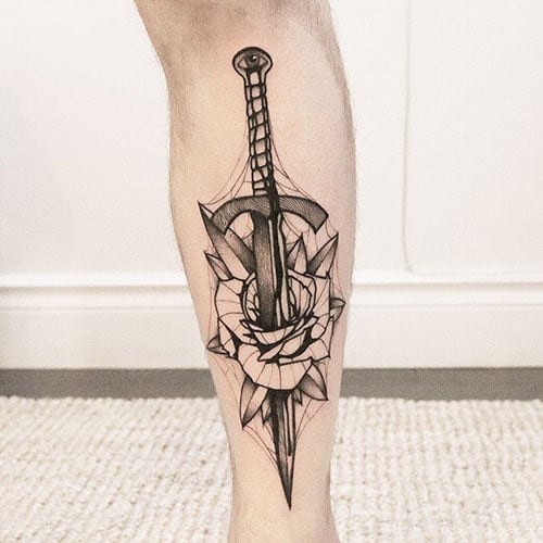 Leg Sleeve Tattoo