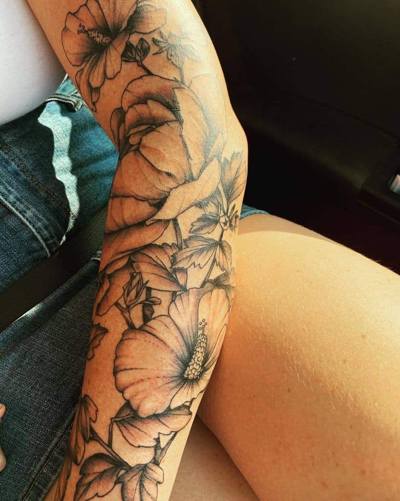 Flower Sleeve Tattoo