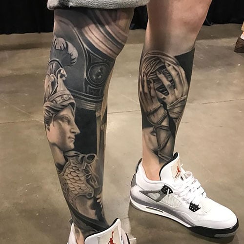 Leg Sleeve Tattoo