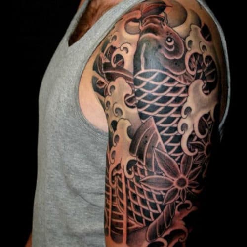 quarter sleeve tattoo