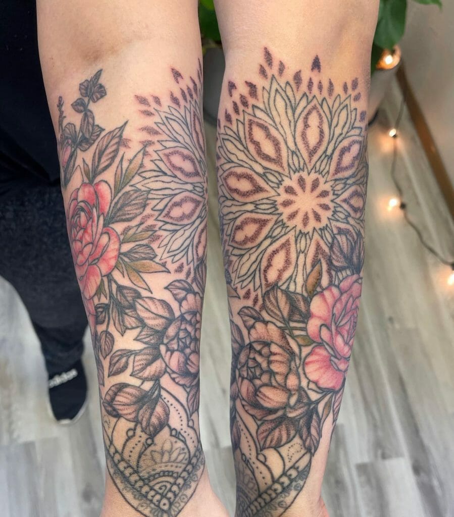 Mandala Art Sleeve Tattoo