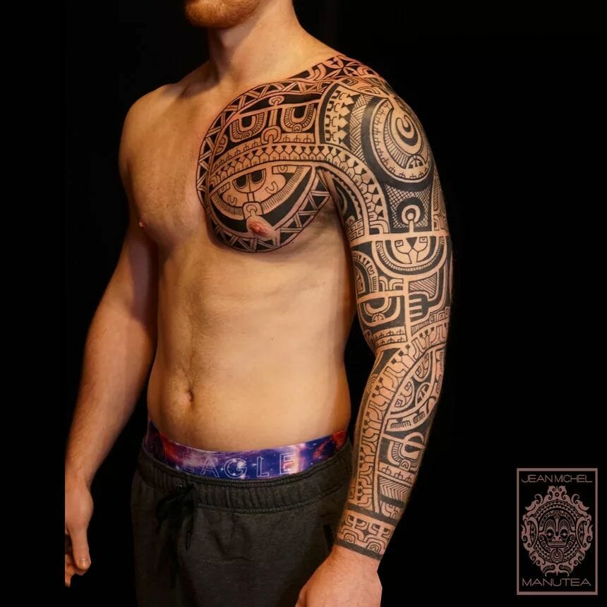 Maori Tribal Sleeve Tattoo