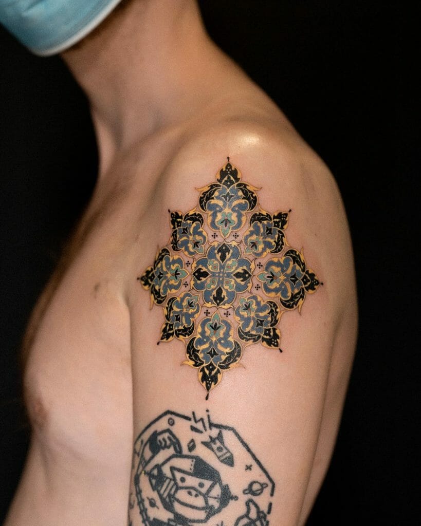 Maximalism Inspired Shoulder Mandala