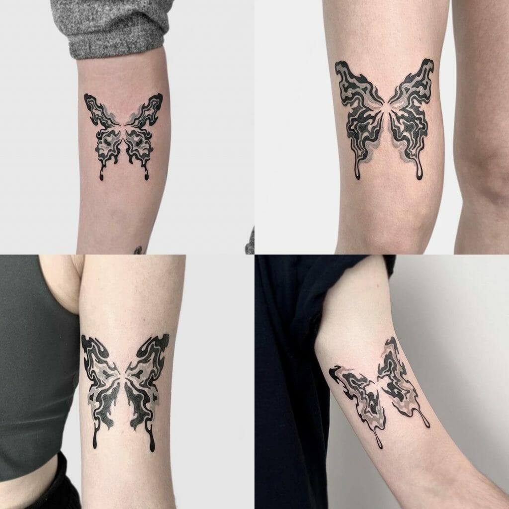 Melting Butterfly Tattoo