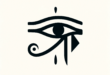 Minimal Eye Of Ra Tattoo Design