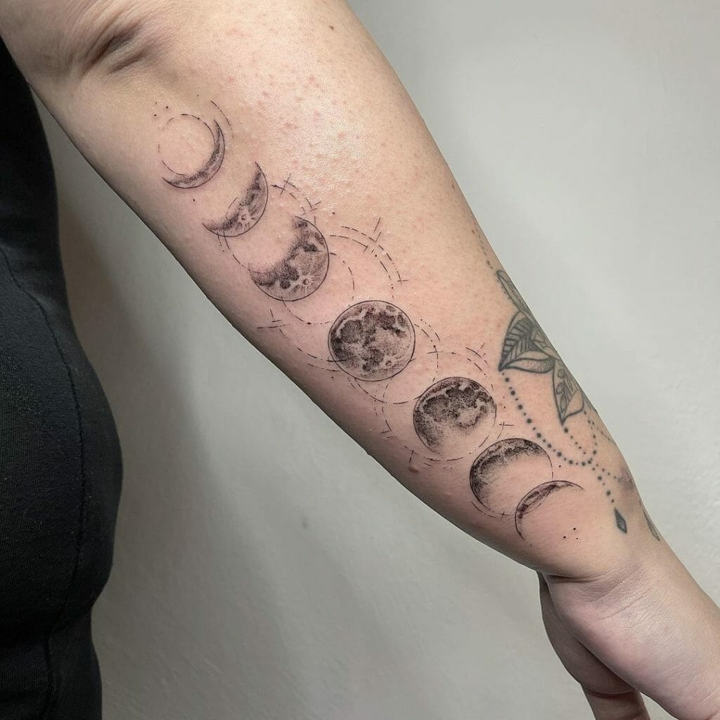 Moon Phases Tattoo