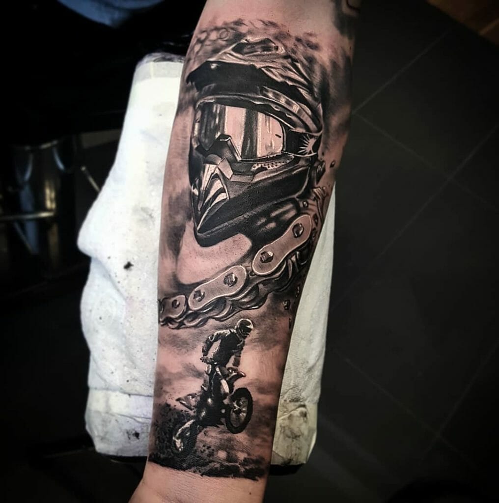 Motocross tattoos for men