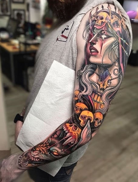 neo traditional tattoo