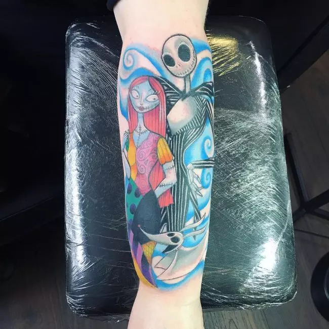 Jack and Sally Tattoo