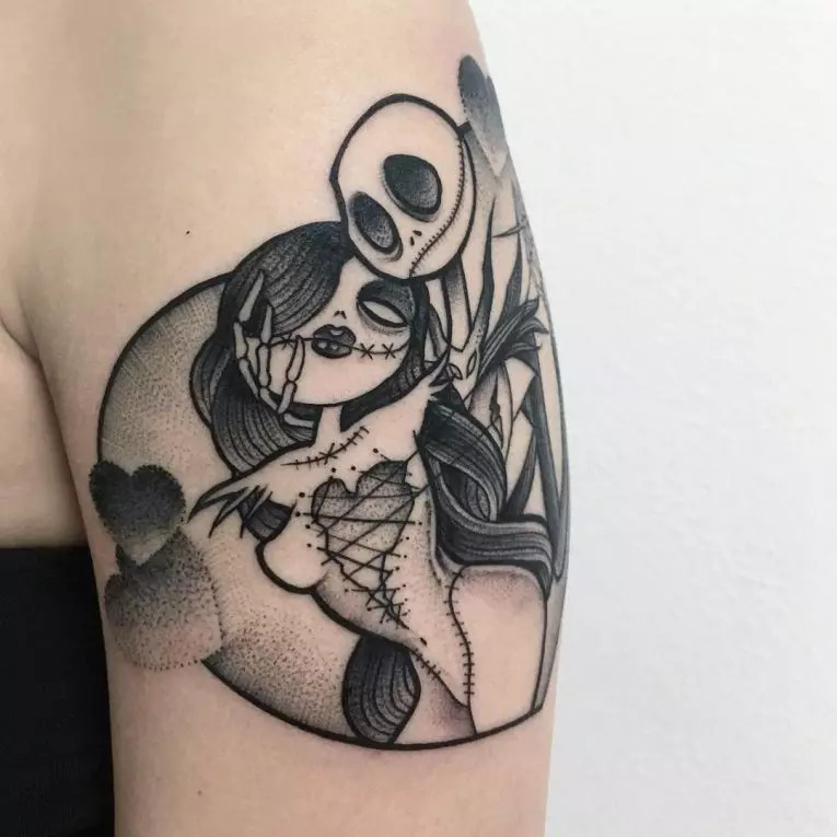 Jack and Sally Tattoo