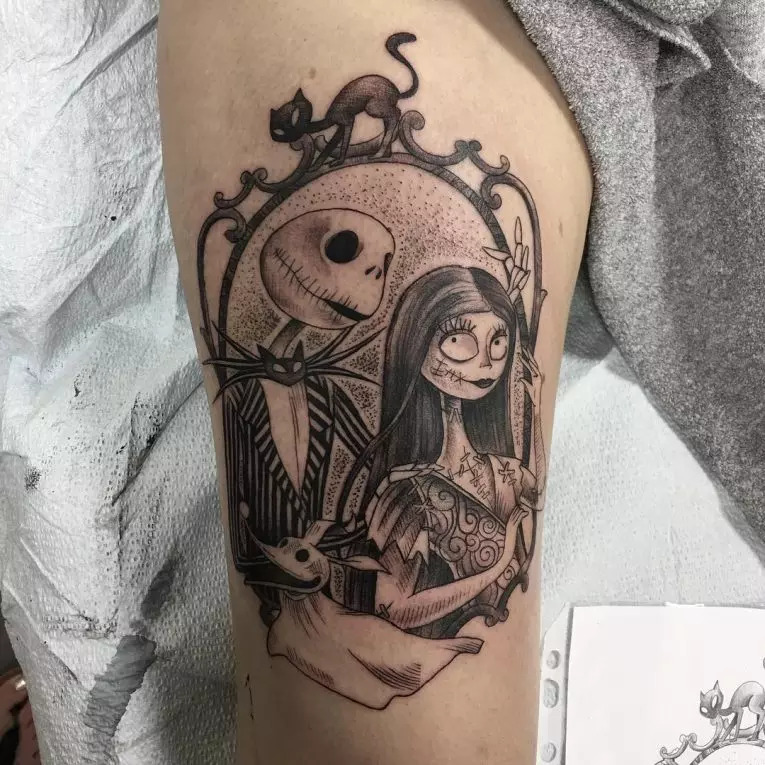 Jack and Sally Tattoo