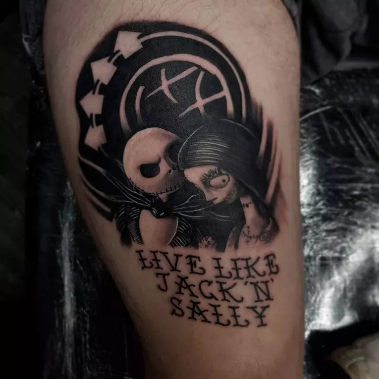 Jack and Sally Tattoo