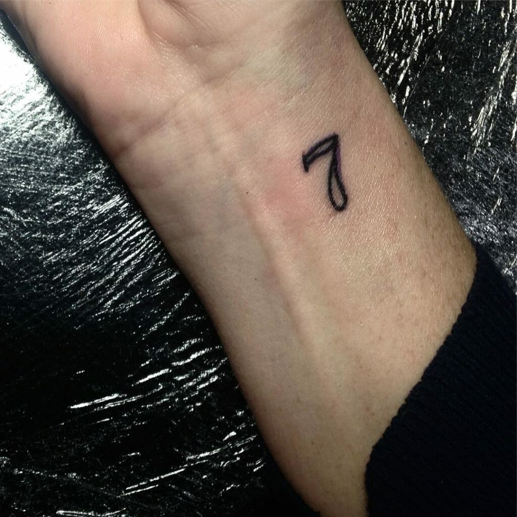 Number 7 tattoo