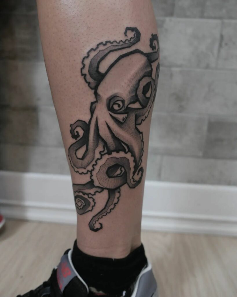 Octopus Leg Tattoo