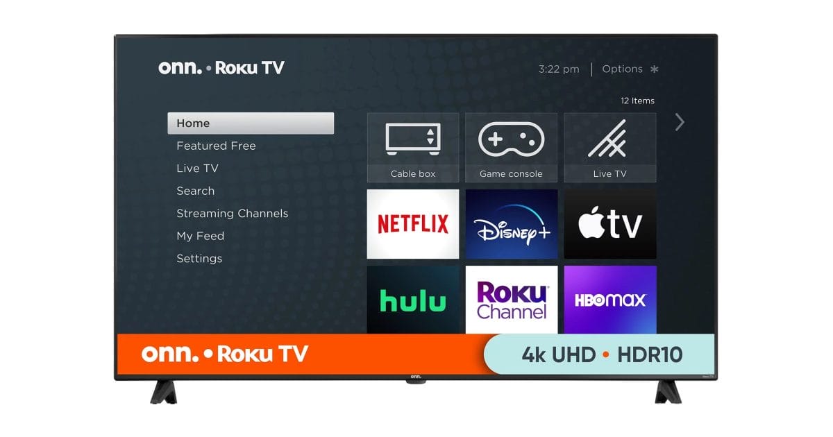 Onn 65 inch 4K UHD LED Smart 4K Roku TV 100012587 e1683039349902