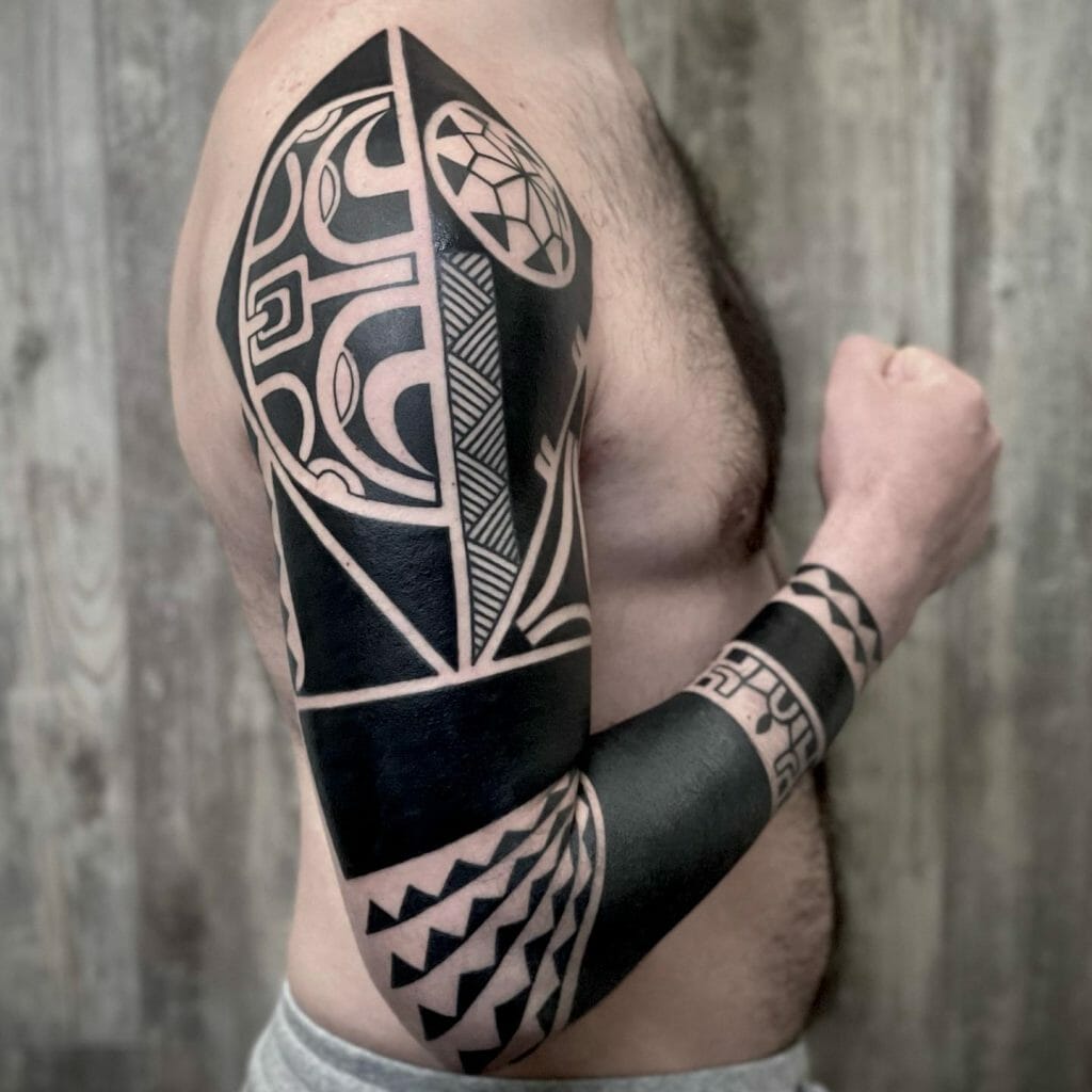 Polynesian Tattoo On The Arm