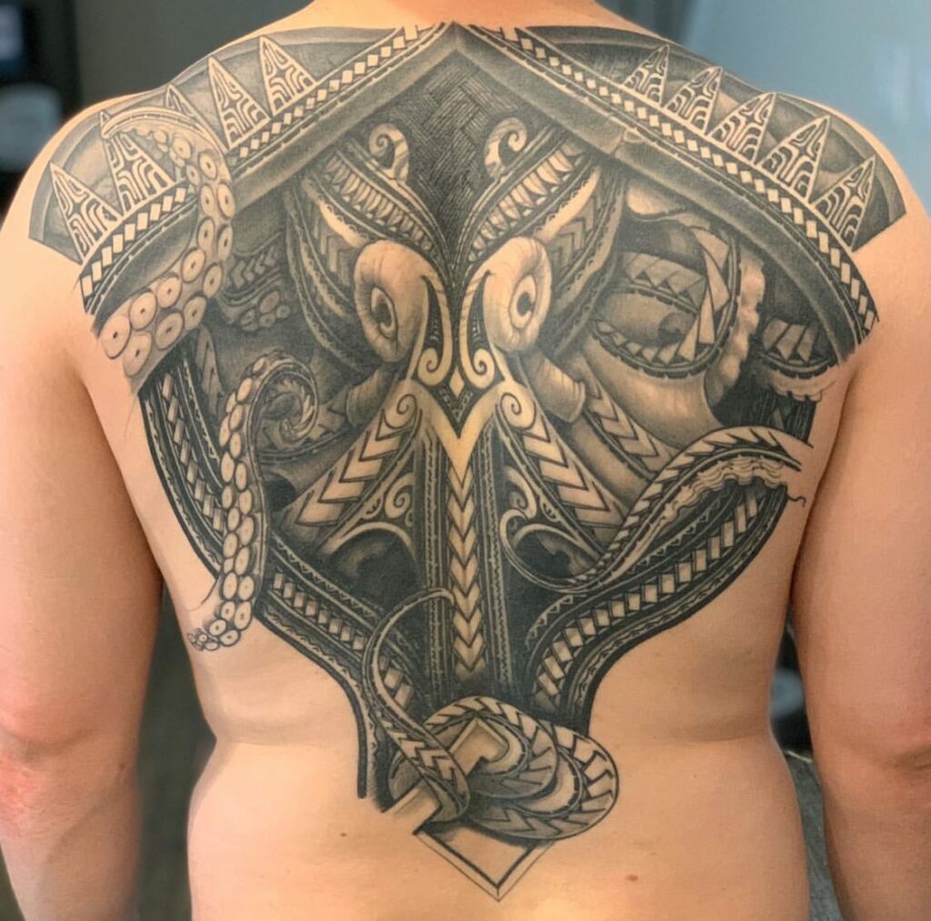 Polynesian Octopus Tattoo