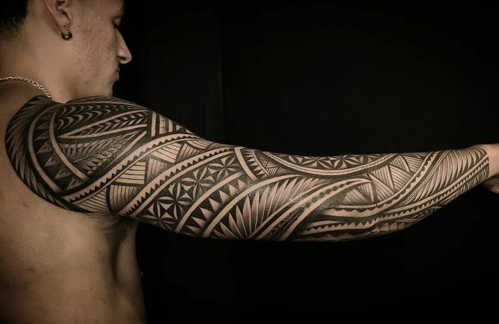 Polynesian tattoo design