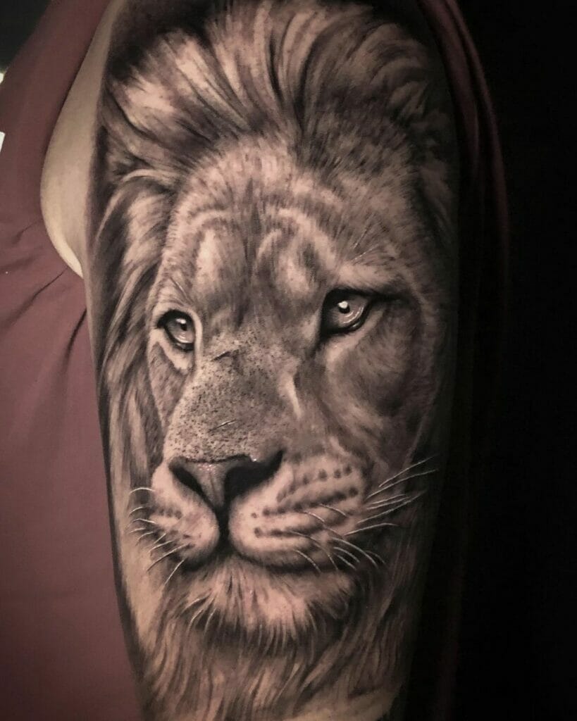 Realistic Lion Tattoos