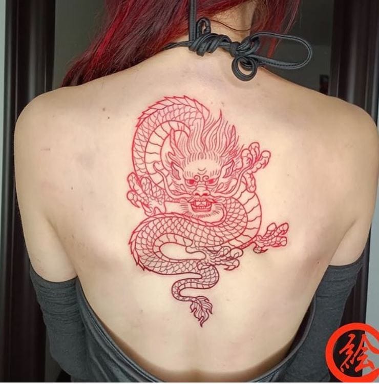 dragon sleeve tattoo