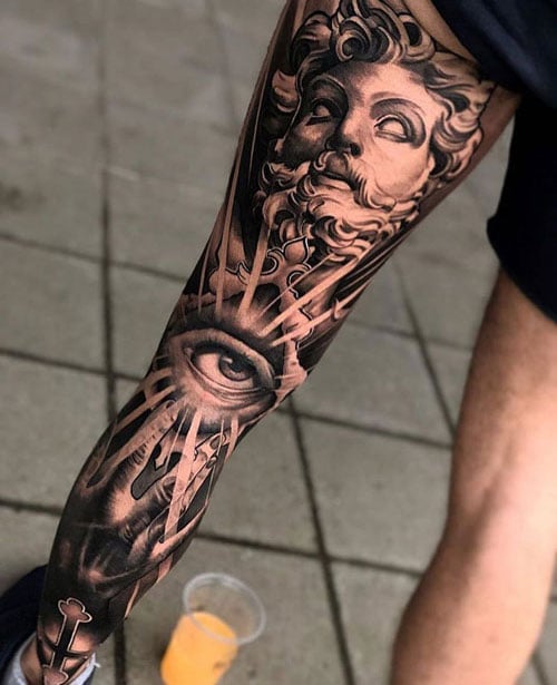 Leg Sleeve Tattoo