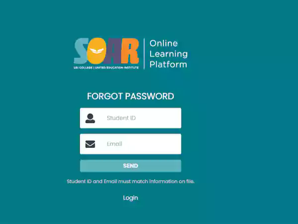 Reset Password page