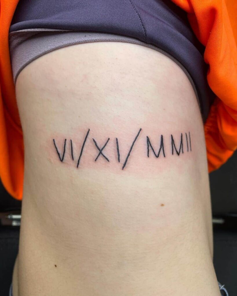 Roman Numeral Tattoo