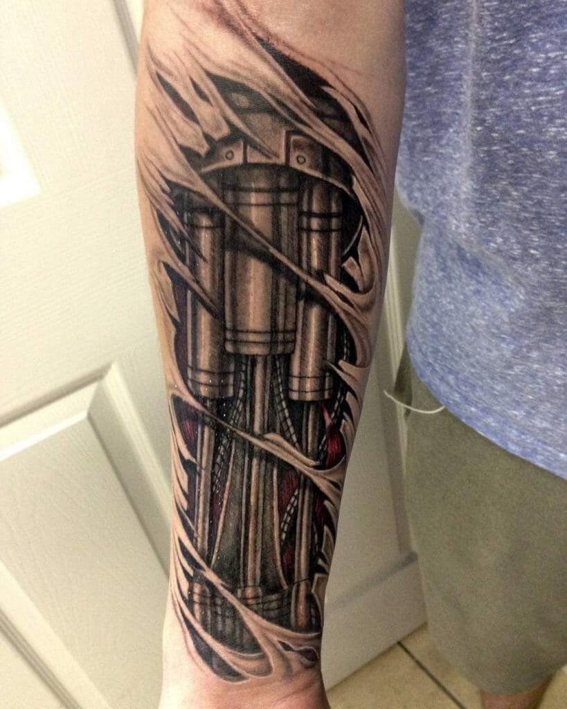 Robot arm tattoo