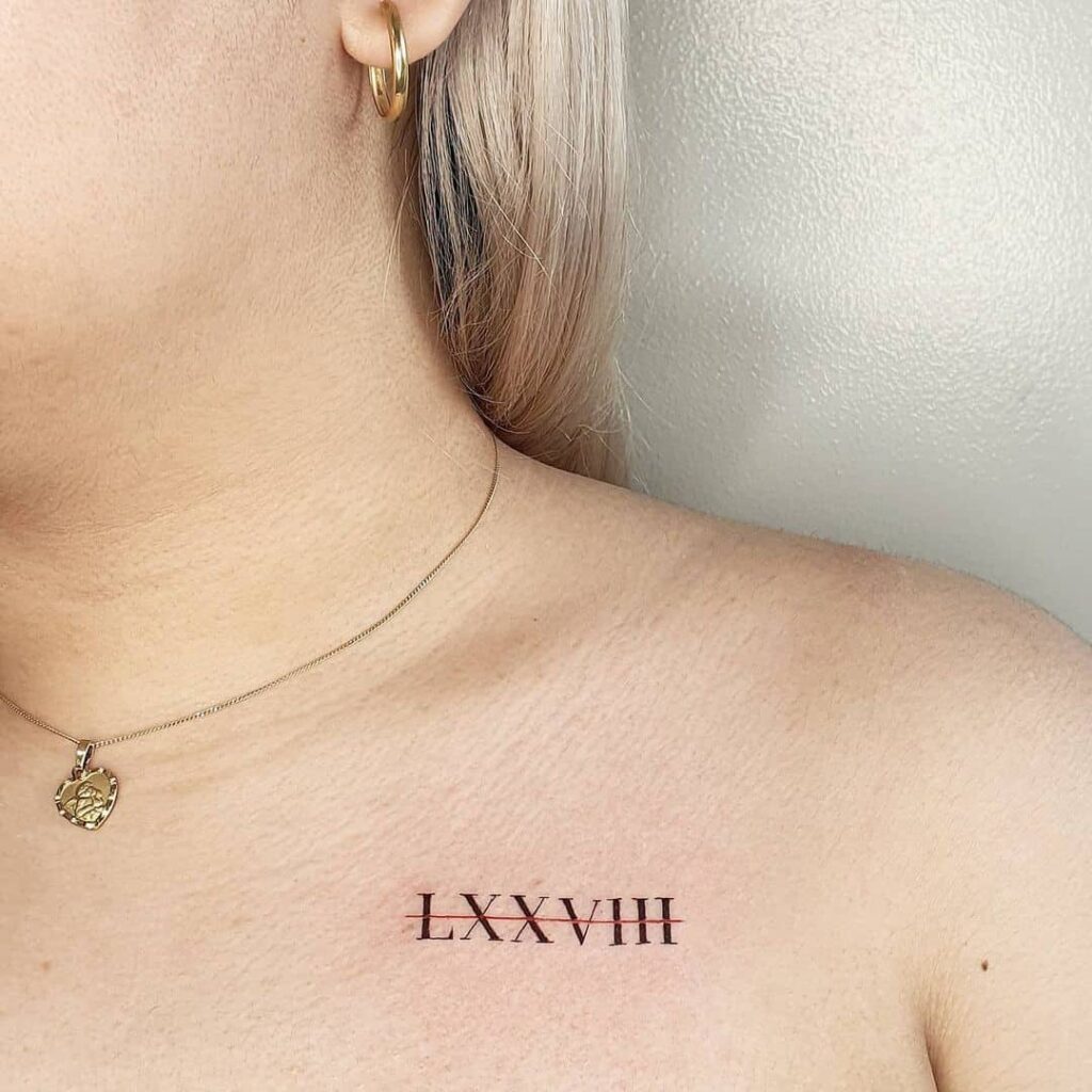 Roman Numeral Tattoo