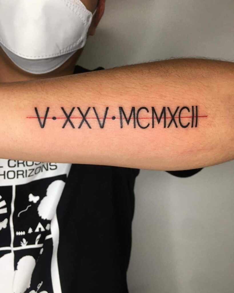 Roman Numeral Tattoo