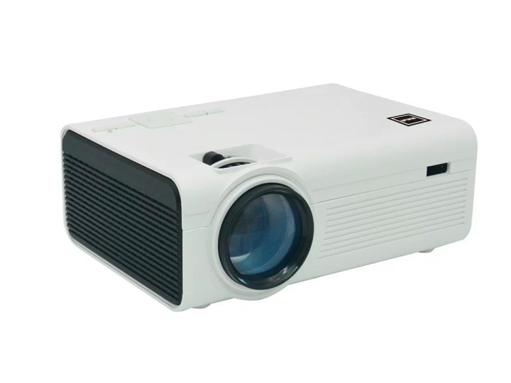 RCA 480P LCD projector on white background.