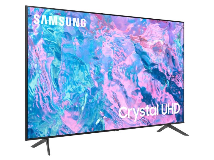 Samsung CU7000 4K TV on white background.