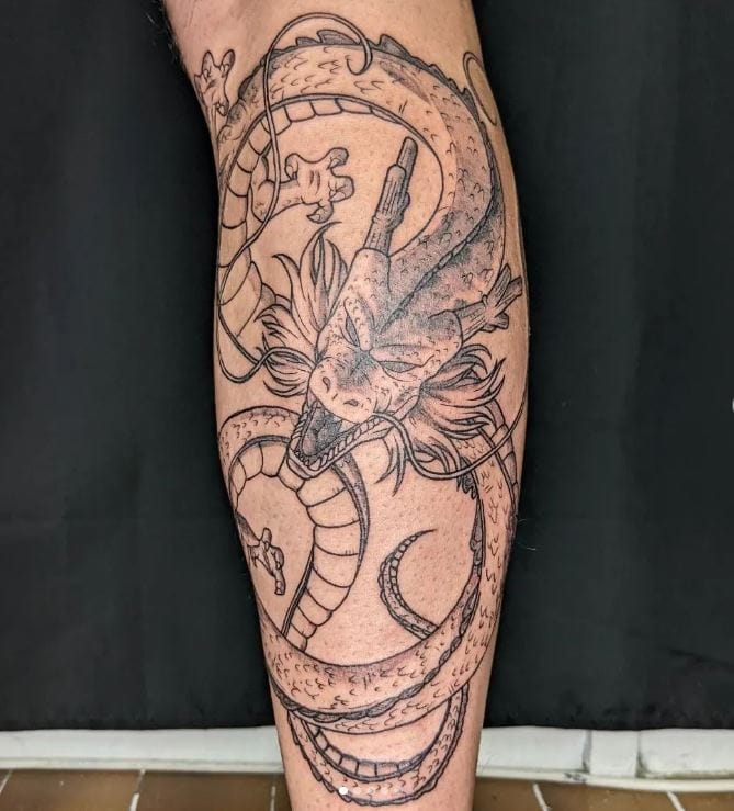 dragon sleeve tattoo